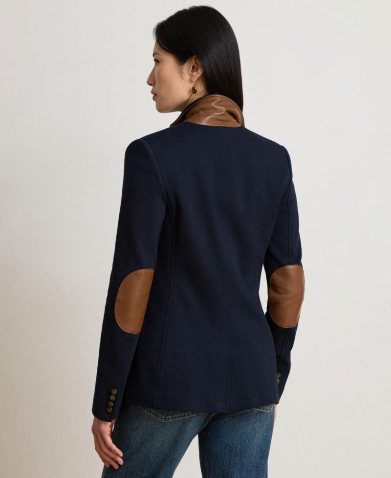Women's Herringbone Notch Lapel Blazer