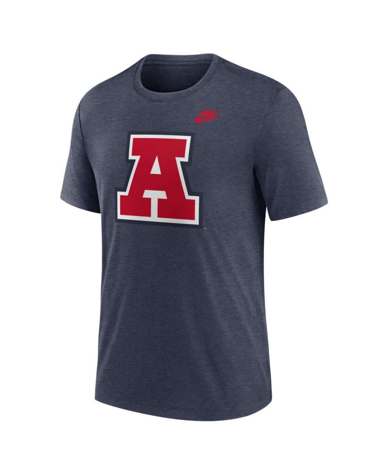 Men's Heather Navy Arizona Wildcats Blitz Legacy Primary Tri-Blend T-Shirt