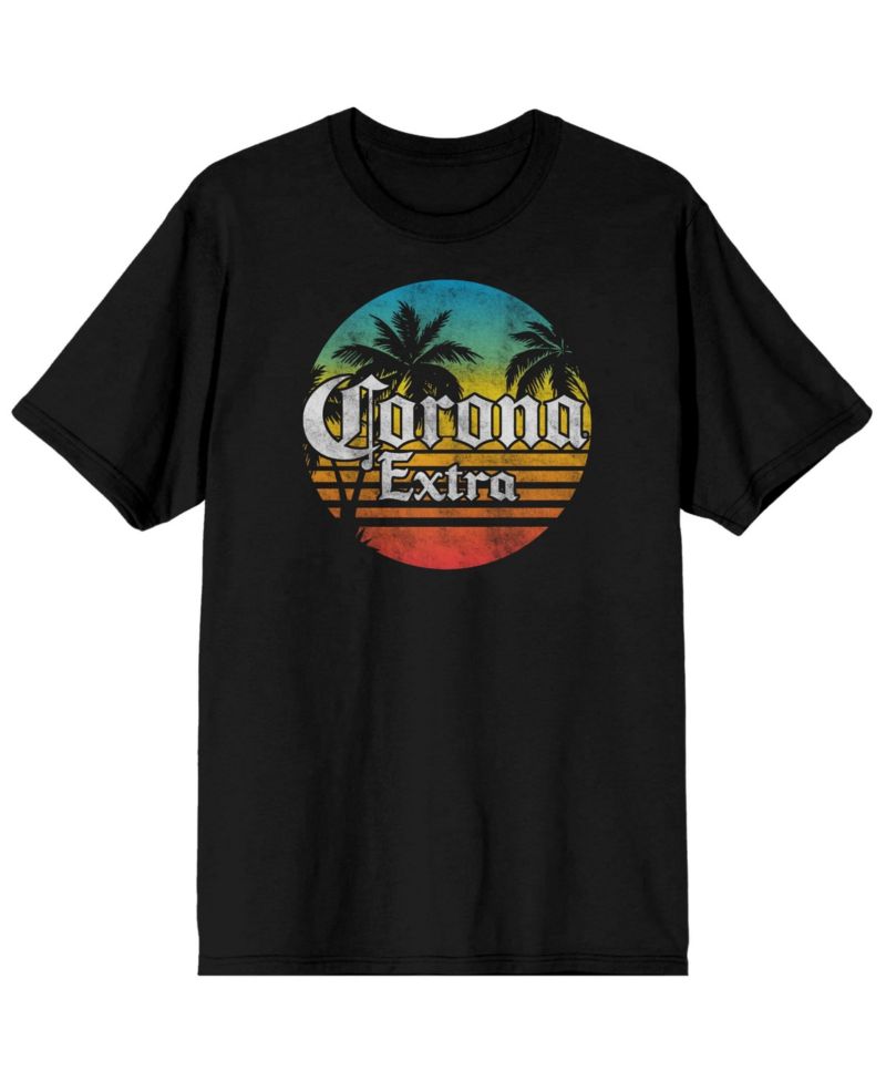 Men's Logo Gradient Black T-Shirt-Small