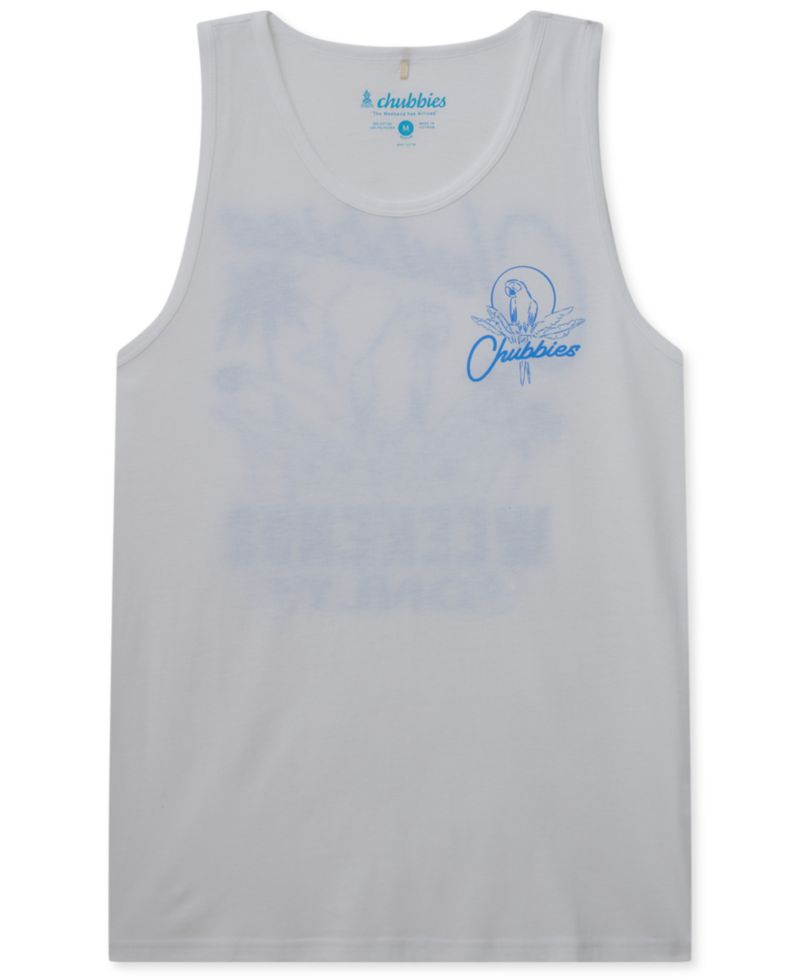 Men's The Weekends Only Scoop Neck Graphic Tank Top
