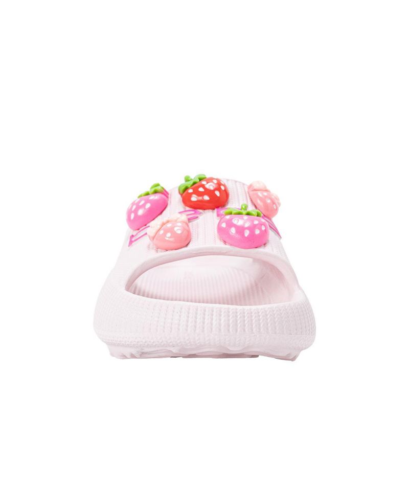 Girls Girls EVA Slide - Lightweight Comfy Slide Sandals with Strawberry Charms