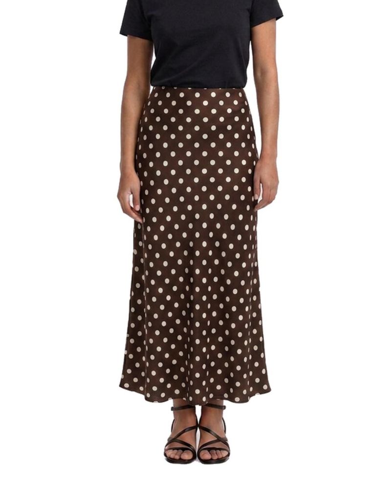 Women's Polka Dot Maxi Skirt