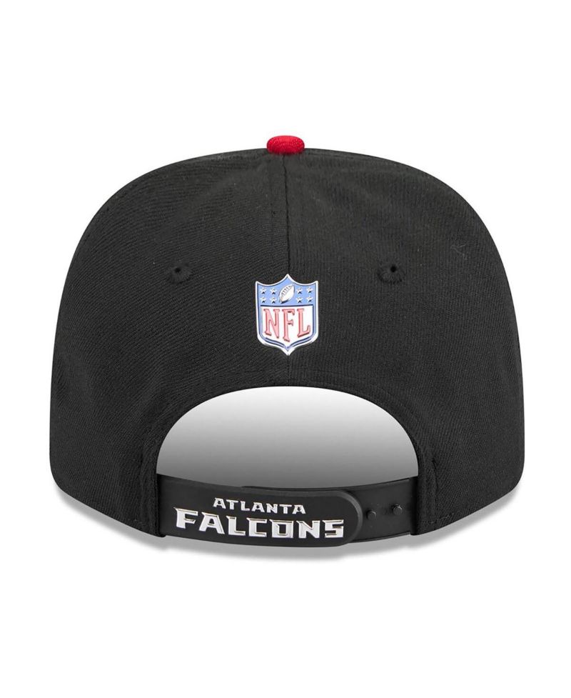 Men's Black/Red Atlanta Falcons 2026 NFL Draft 9SEVENTY Adjustable Hat