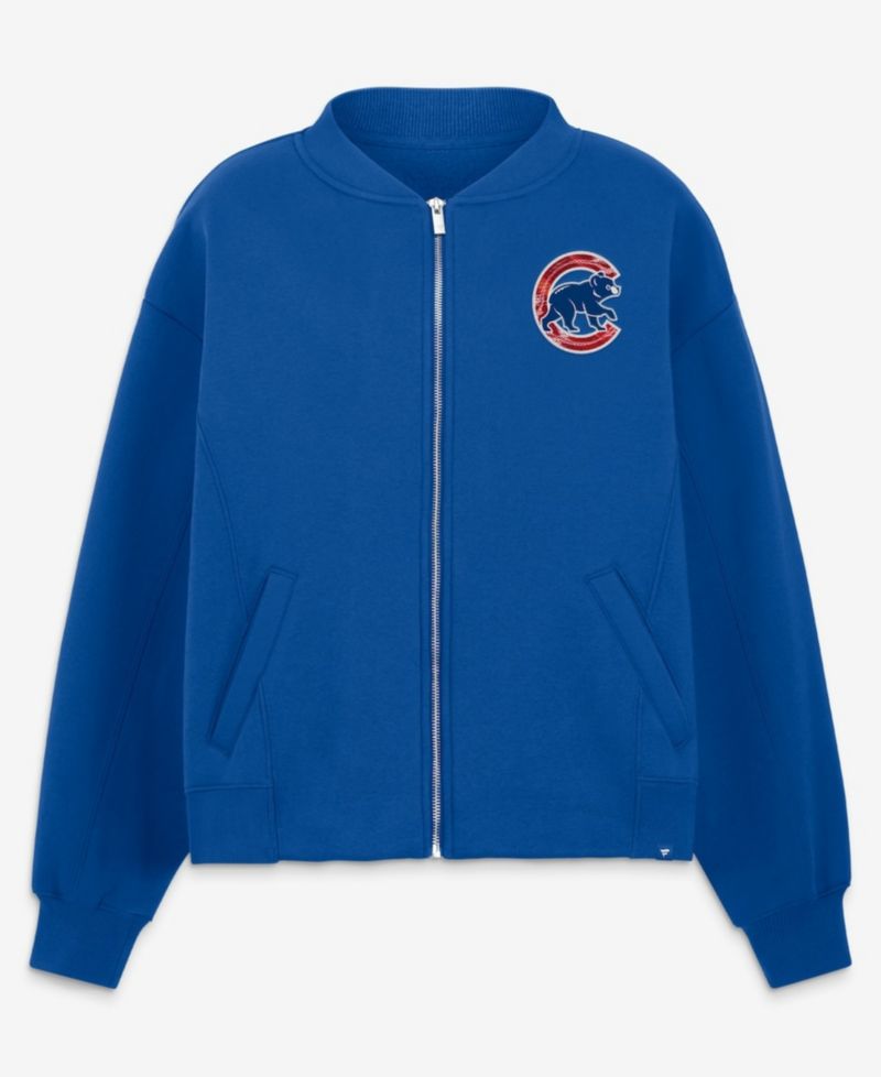 Women's Royal Chicago Cubs Oversized Rage Against Full-Zip Jacket
