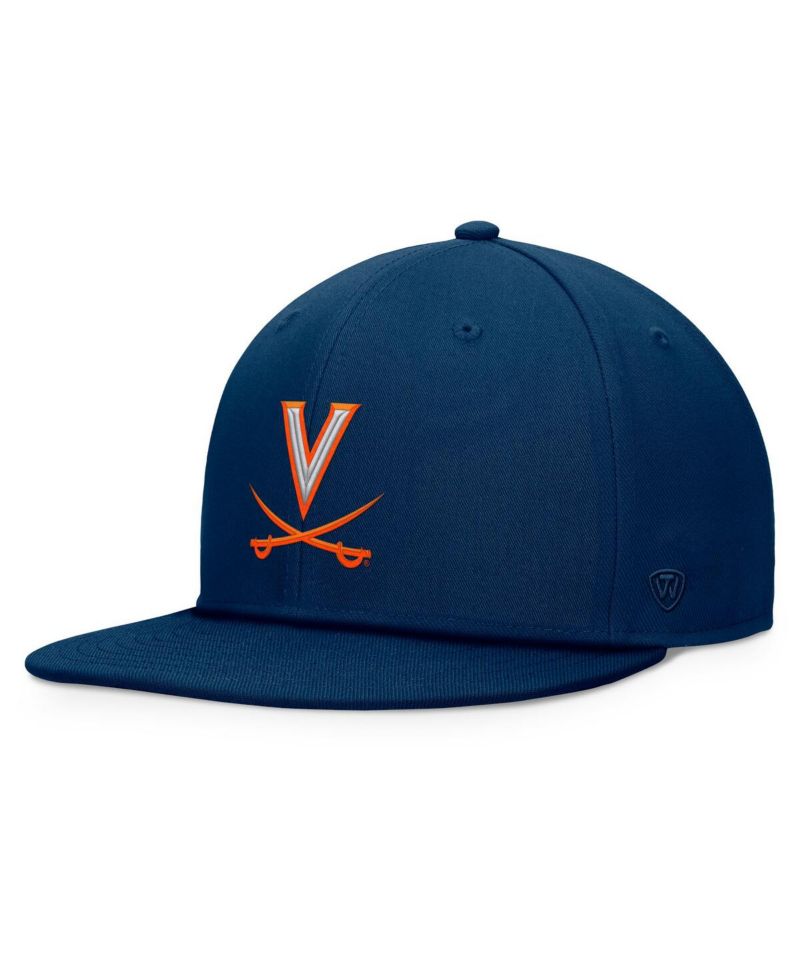 Men's Navy Virginia Cavaliers Fundamental Snapback Hat