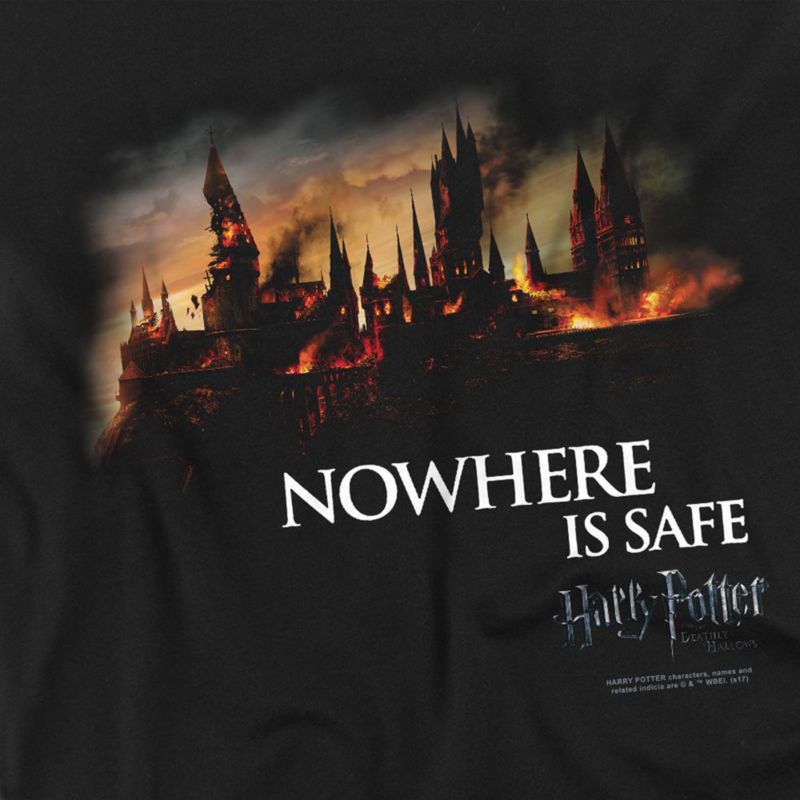 Big & Tall Burning Hogwarts T Shirt