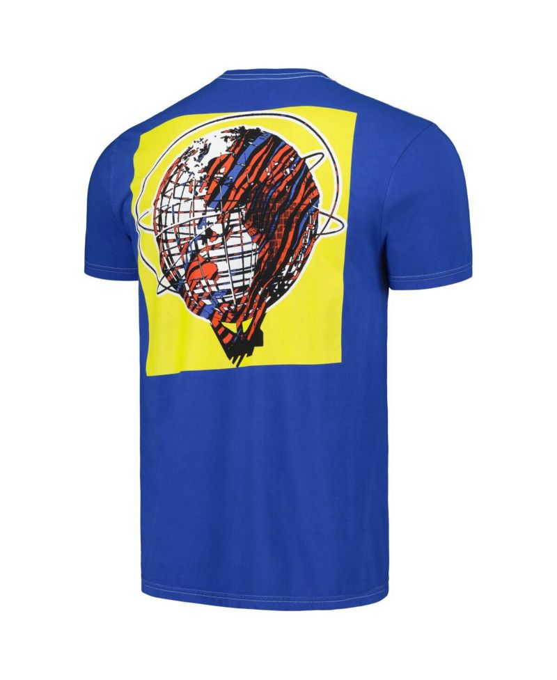 Men's Blue Distressed A Tribe Called Quest Washed Graphic T-shirt