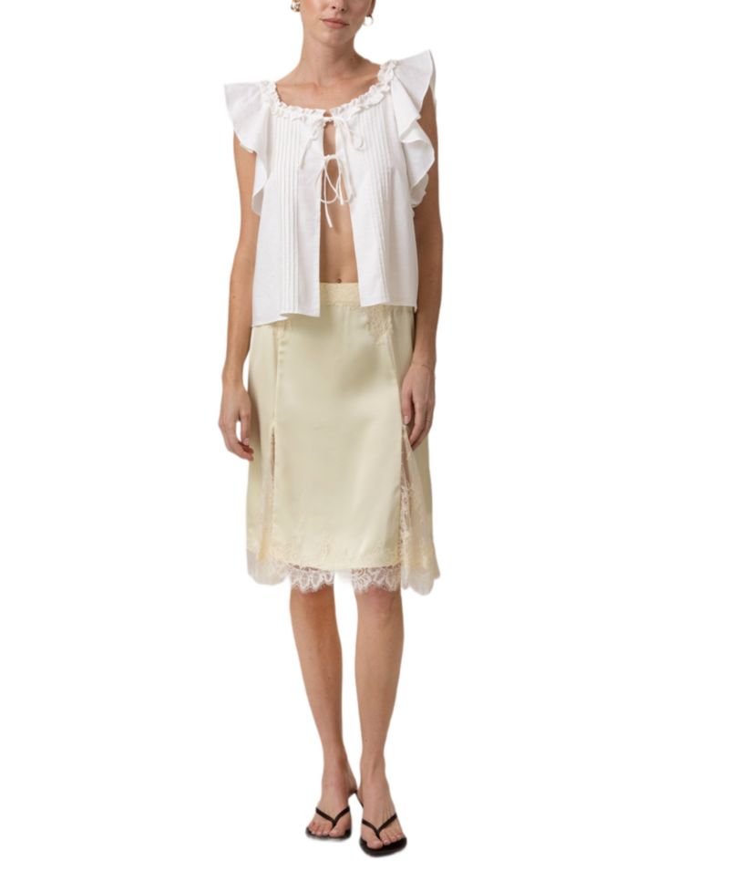 Women's Emel Lace Godet Midi Skirt
