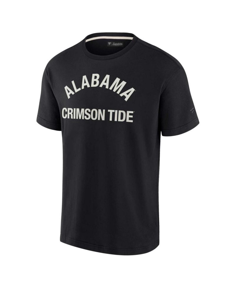Men's and Women's Black Alabama Crimson Tide Super Soft Short Sleeve T-shirt