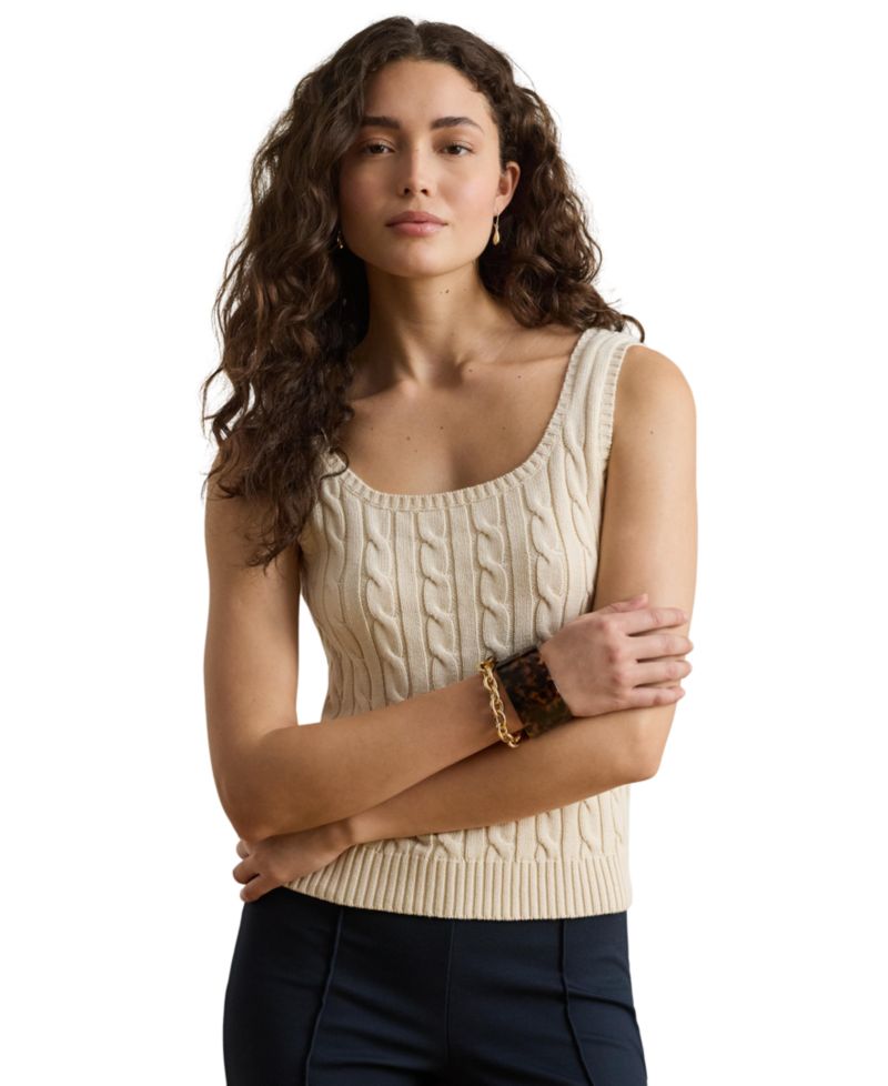 Women's Slim-Fit Sleeveless Sweater