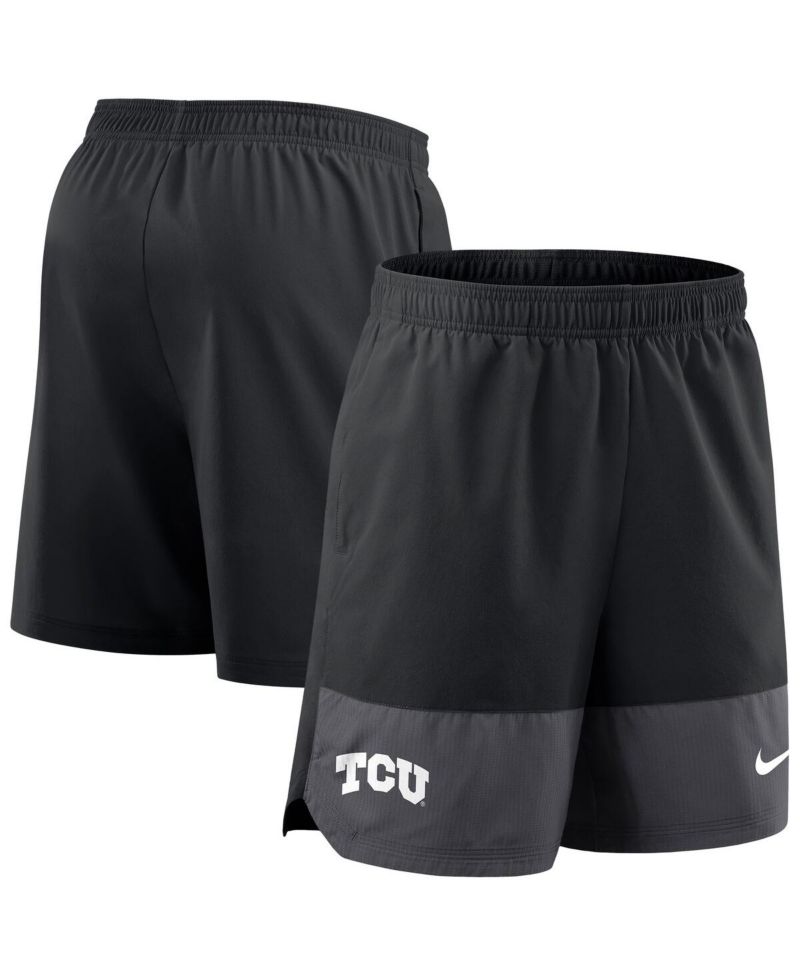 Men's Black TCU Horned Frogs 2025 Sideline Performance Shorts