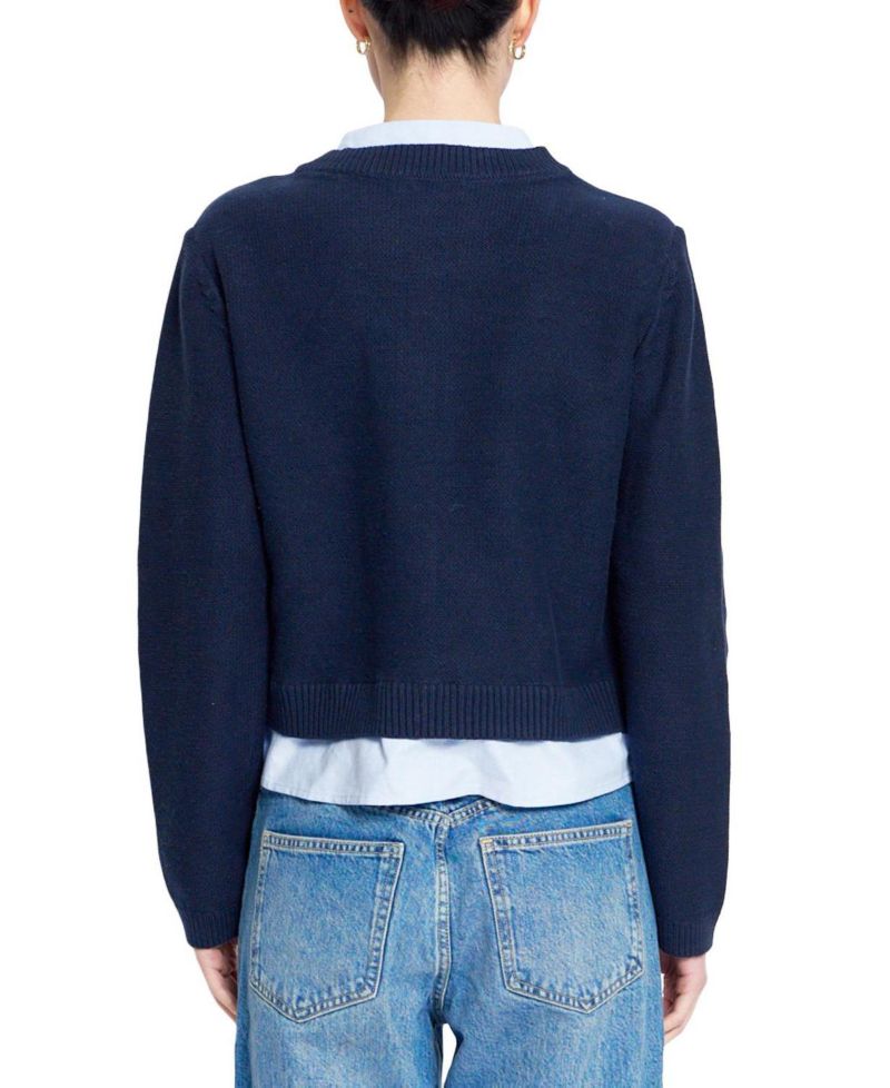 Women's Coen Towfer Cotton-Blend Cropped Cardigan