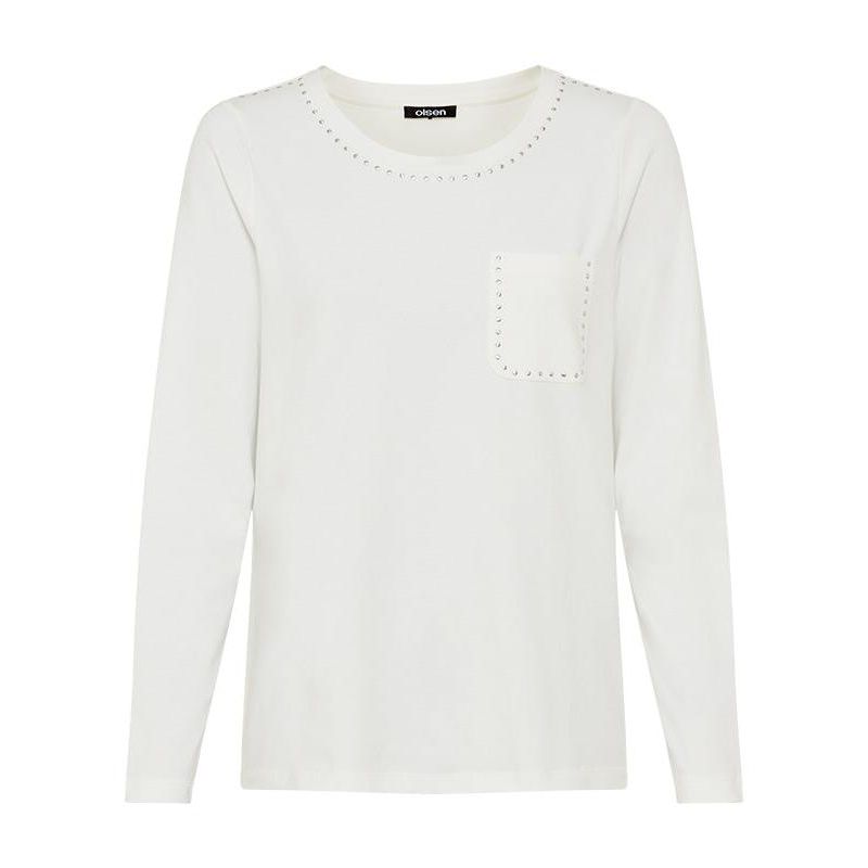 Women's Studded Trim, Casual, Stylish T-Shirt