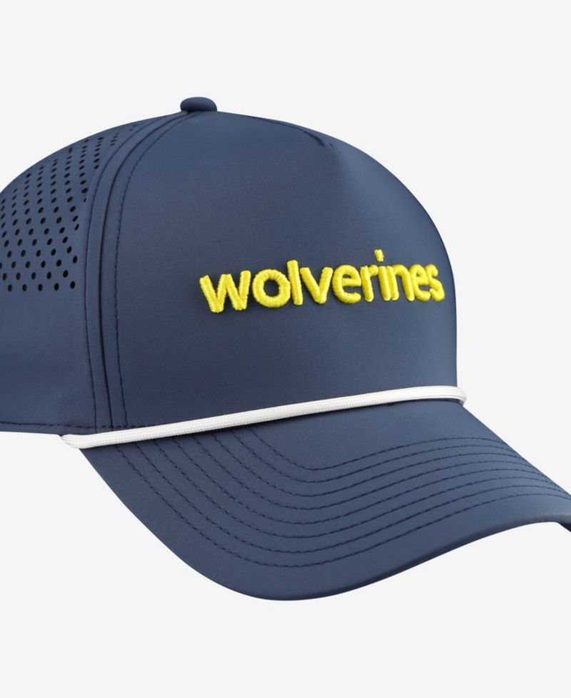 Men's Navy Michigan Wolverines Statement Adjustable Rope Hat