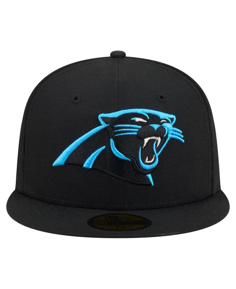 Men's Black Carolina Panthers 59FIFTY Fitted Hat