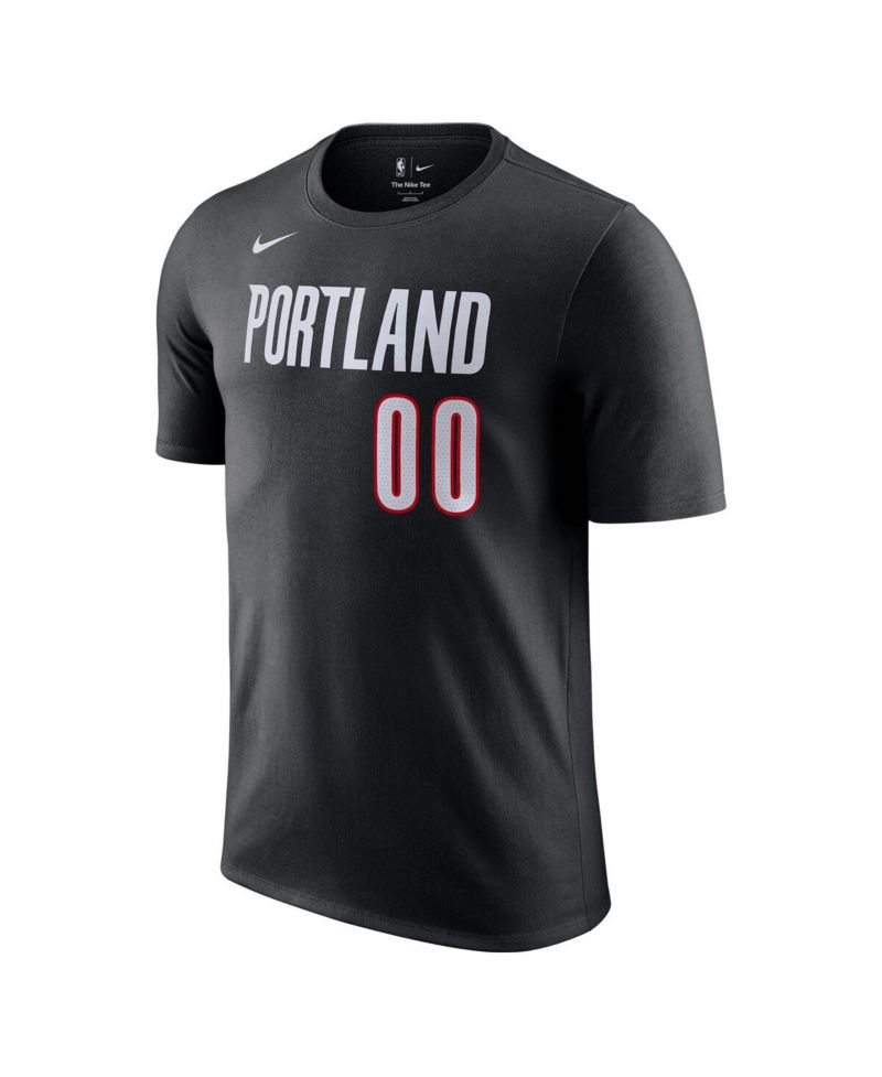 Men's Scoot Henderson Black Portland Trail Blazers Icon Edition Name & Number T-Shirt