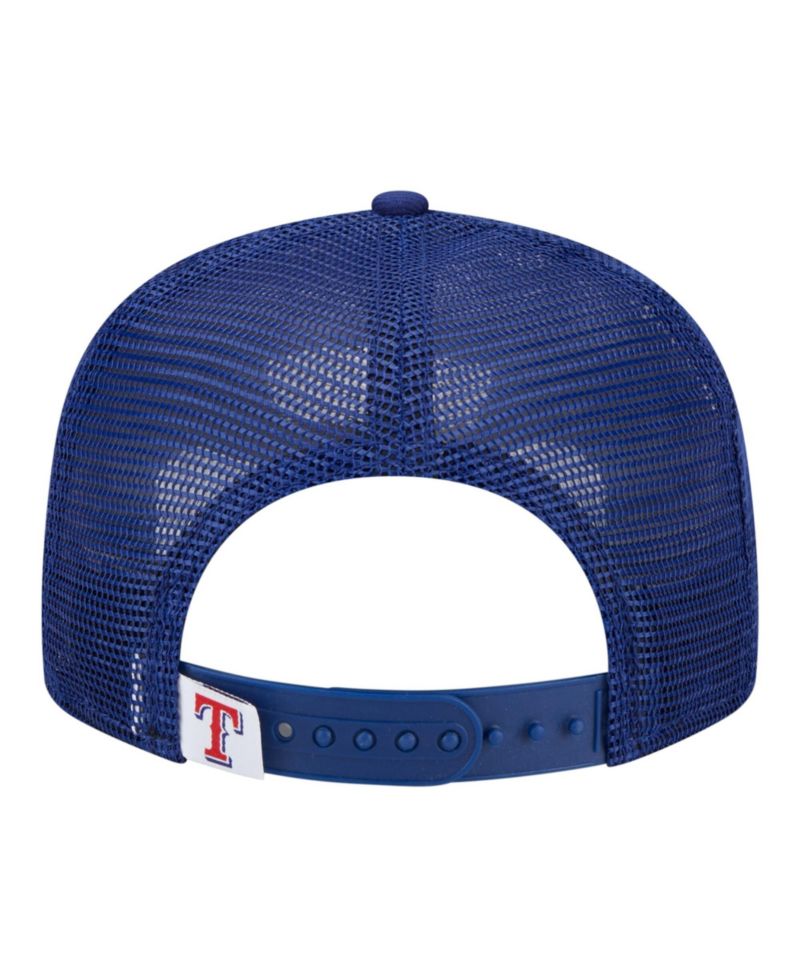 Big Boys and Girls Royal Texas Rangers 9FIFTY Trucker Snapback Hat