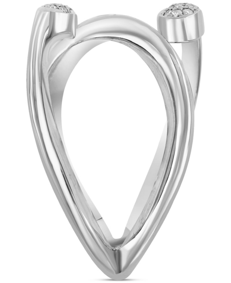 EFFY Diamond Abstract Statement Ring (1/10 ct. t.w.) in Sterling Silver