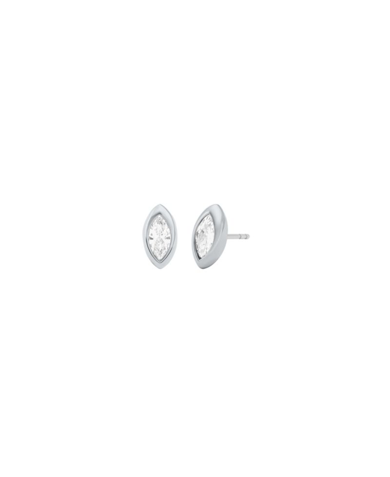 MICHAEL Bezel-Set Marquise Stud Earrings