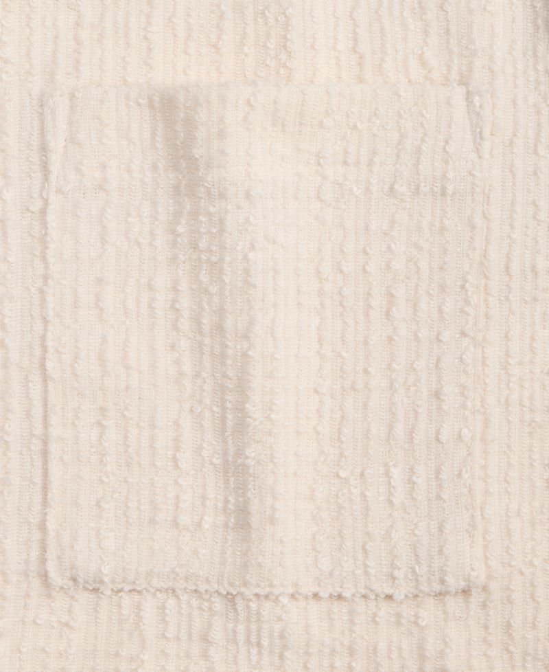 Men's Relaxed-Fit Boucle Short-Sleeve Camp Shirt