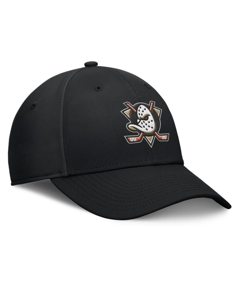 Men's Black Anaheim Ducks Core Primary Logo Flex Hat