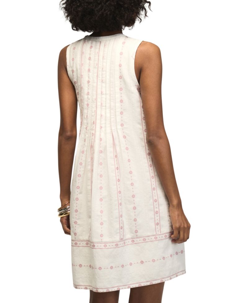 Women's Pintuck Sleeveless Mini Dress