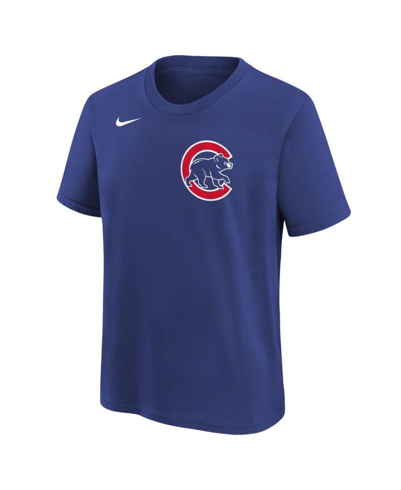 Big Boys and Girls Dansby Swanson Royal Chicago Cubs Name & Number T-Shirt