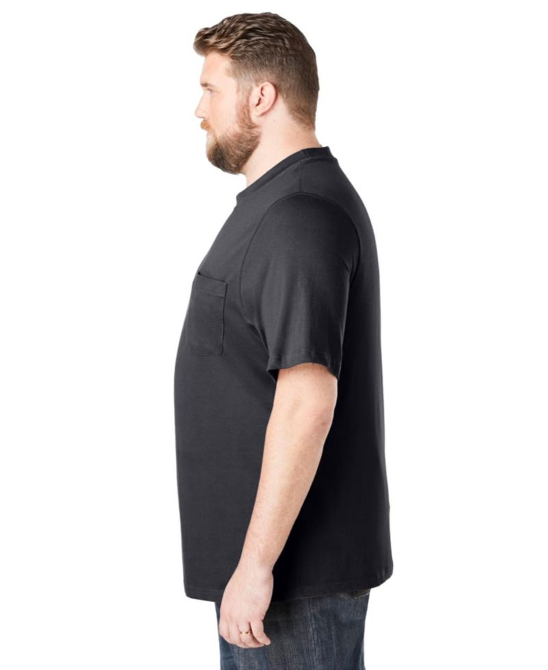 Men's by KingSize Heavyweight Pocket Crewneck T-Shirt