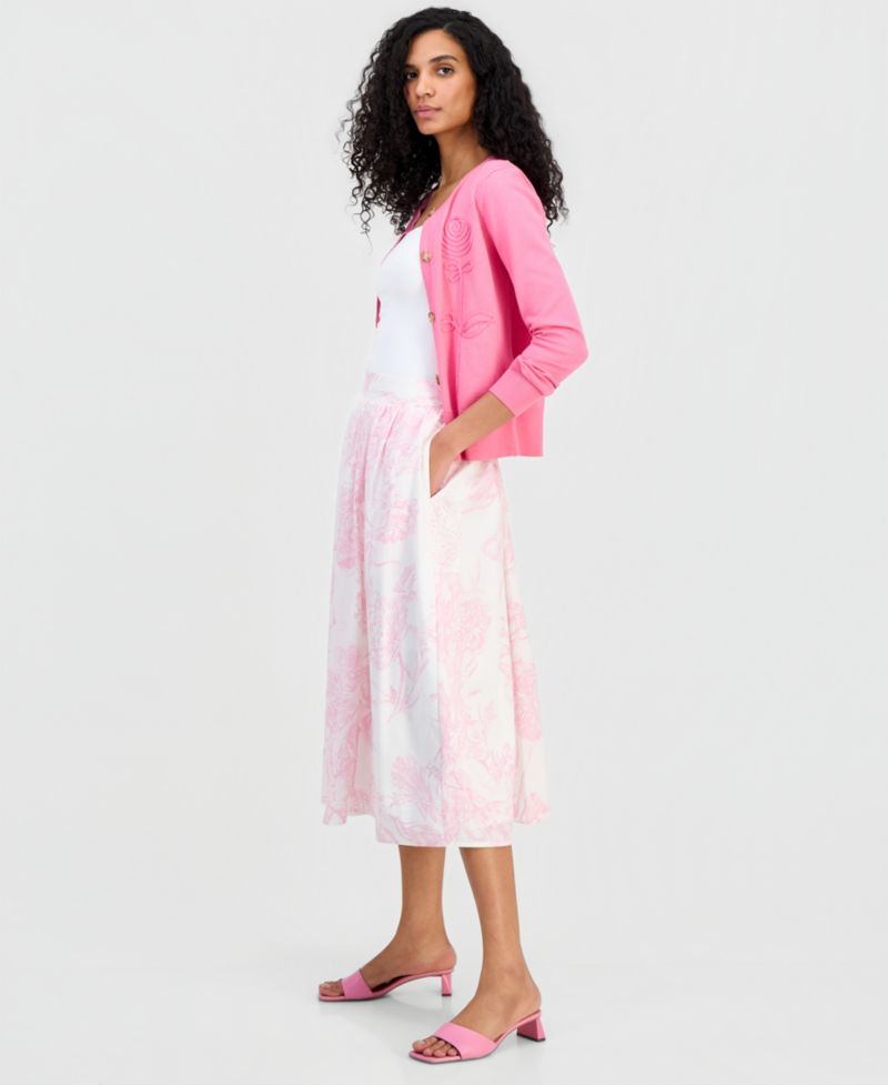 Women's Pull-On Midi Skirt
