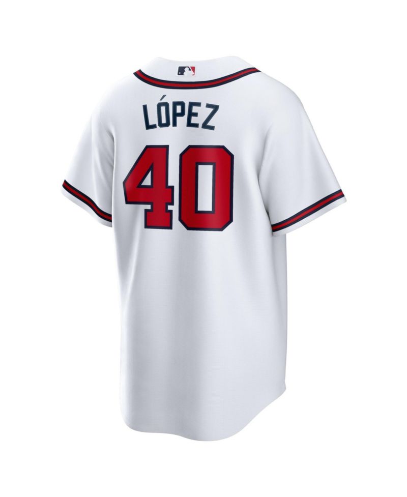 Men's Atlanta Braves Reynaldo Lopez Relaxed-Fit Home Replica Jersey