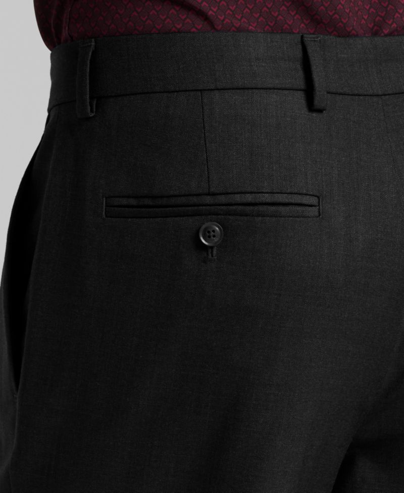 Men's Modern-Fit Sharkskin Dress Pants