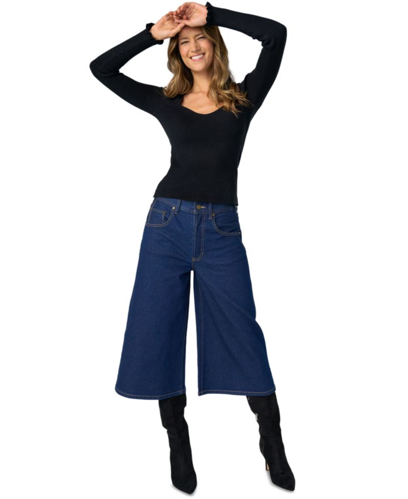 Women's Long-Sleeve V-Neck Sweater