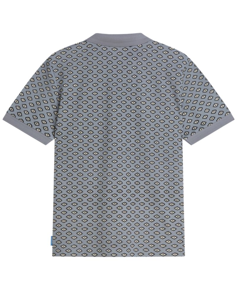 Men's Geo Print Short-Sleeve Polo Shirt
