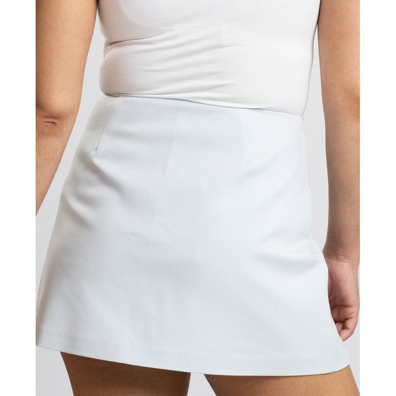 Women's Zaire Mini Skort with Two Triangle Cut Out Pleats in the Front