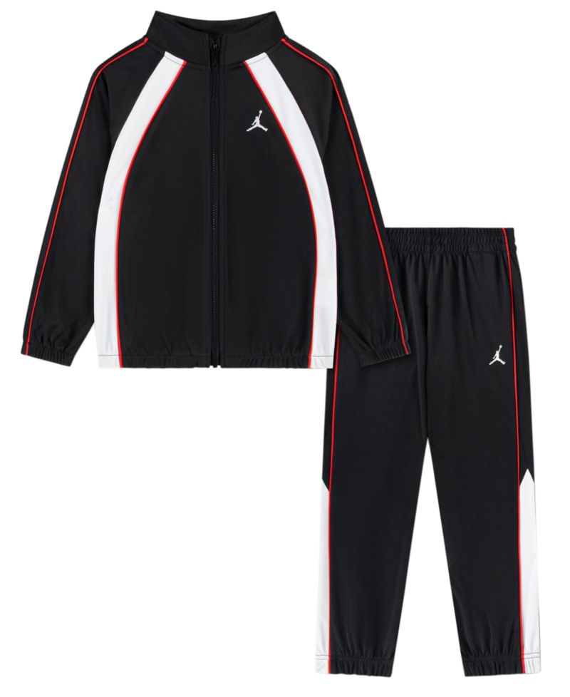 Boys' 2T-7 Tricot Color Piping Long-Sleeve Jacket and Pants, 2-Piece Set
