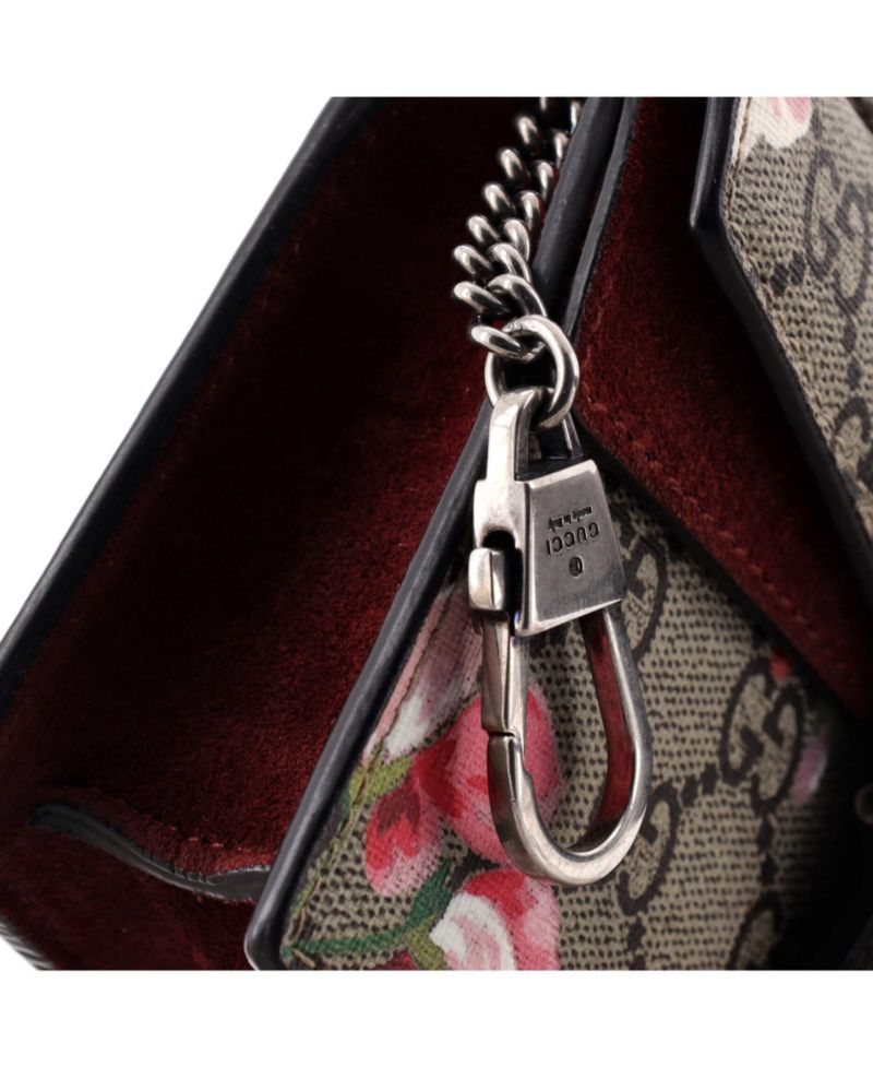 Super Mini Dionysus Bag Blooms Print GG Coated Canvas