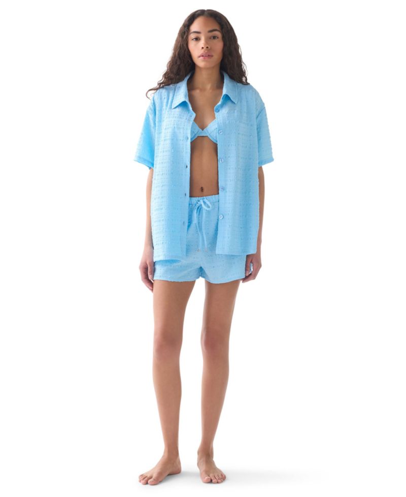 Women's Short-Sleeve Cover-Up Shirt