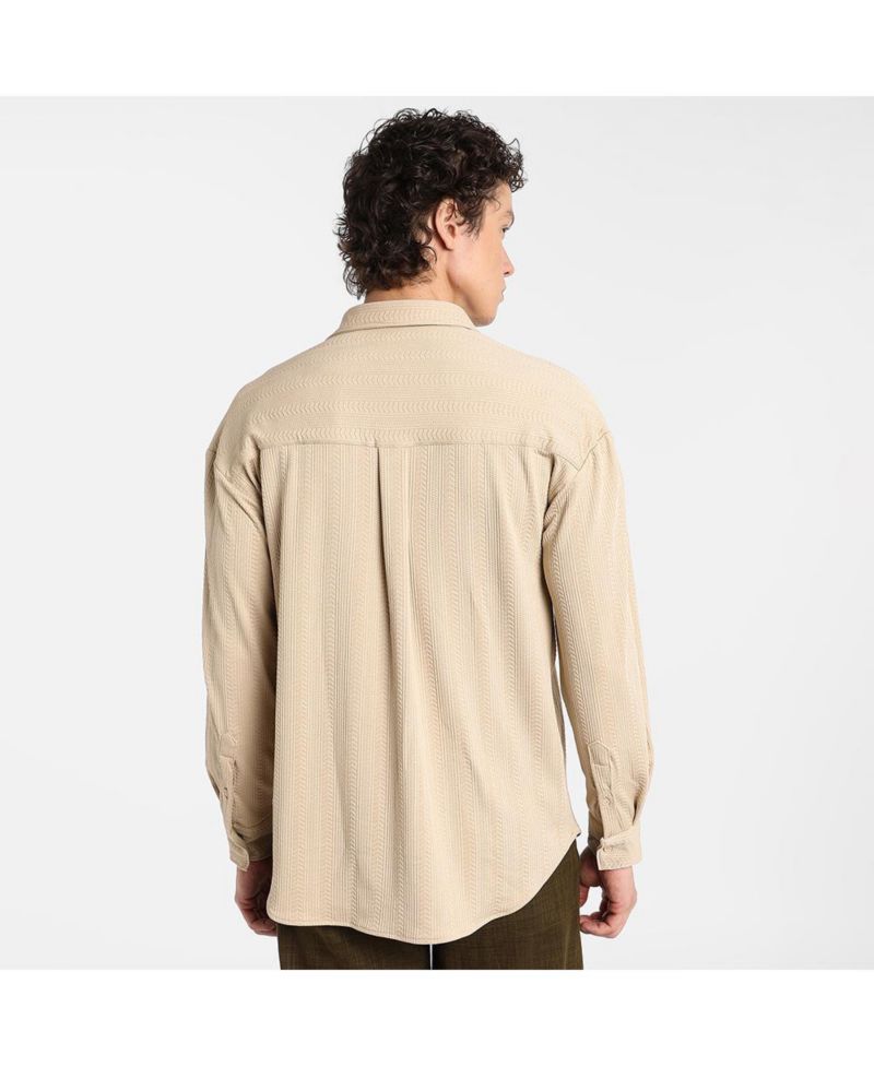 Men's Spear-Textured Shirt
