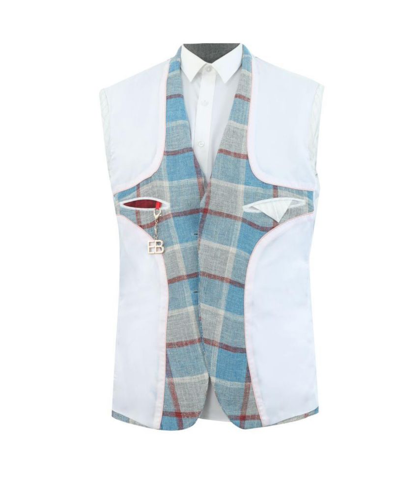 Men's Slim Fit Plaid Sports Blazer