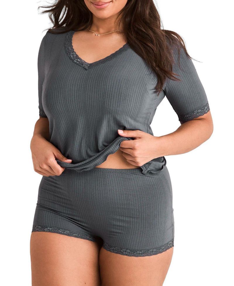 Plus Size Roxie T-shirt and Hot Short PJ Set