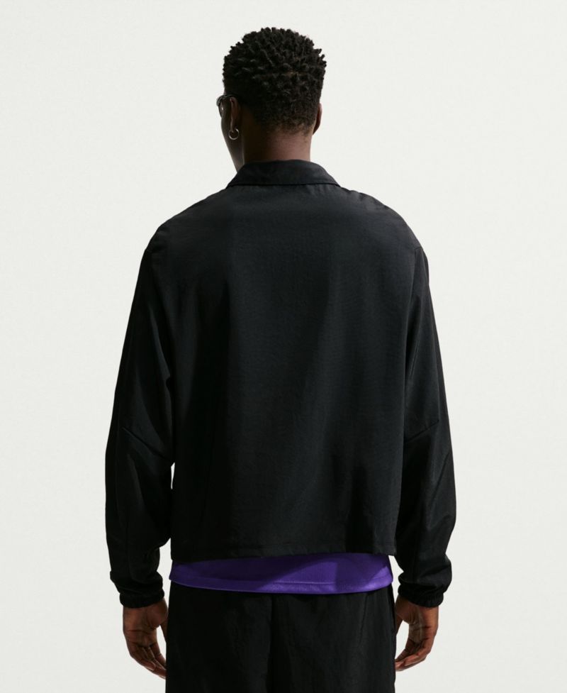 Men's Black Barcelona 2026/27 Away Woven Full-Zip Jacket