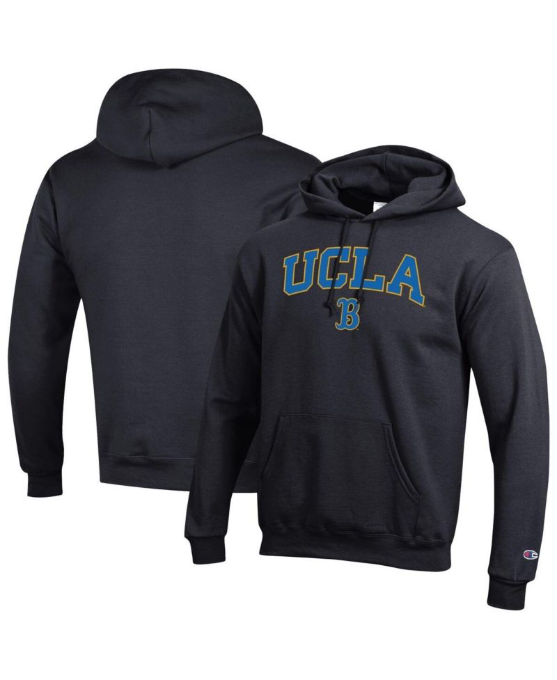 Men's Black UCLA Bruins Arch Over Logo Pullover Hoodie