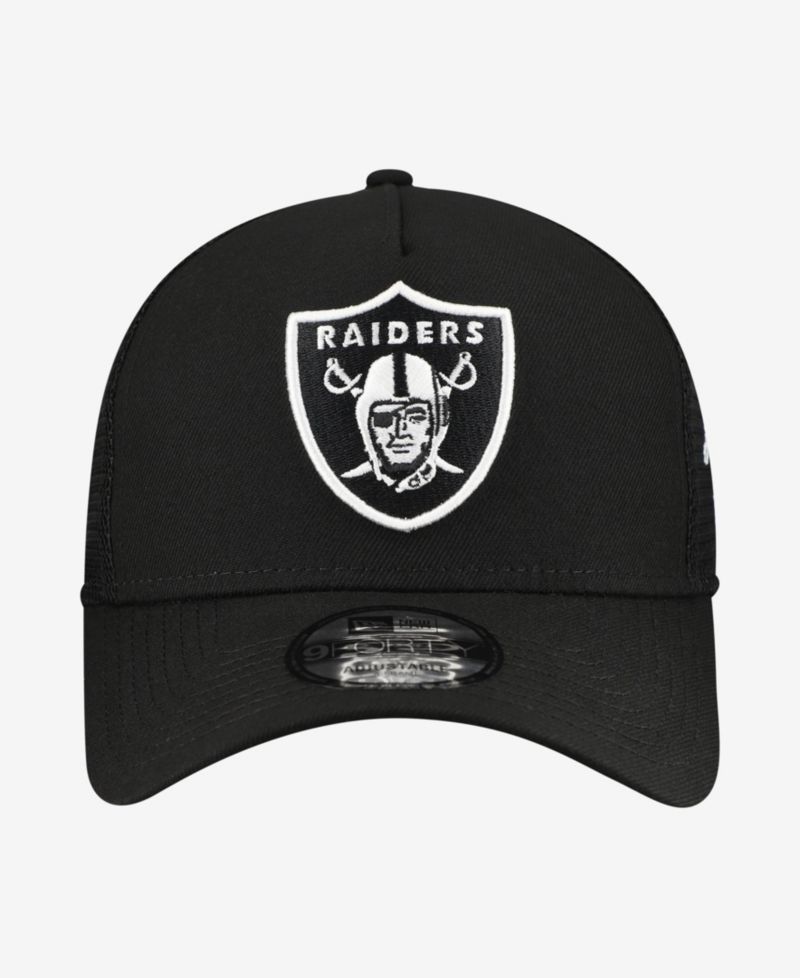 Men's Black Las Vegas Raiders City Script 9FORTY A-Frame Adjustable Hat