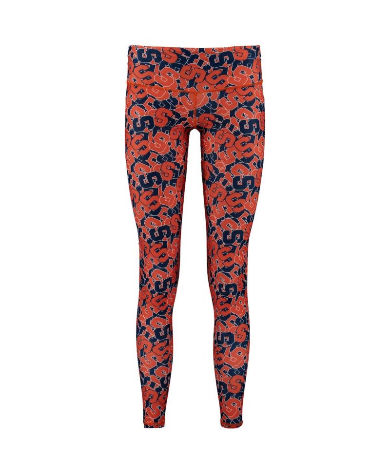 Women's Multi Syracuse Orange Stacked Mascot Leggings