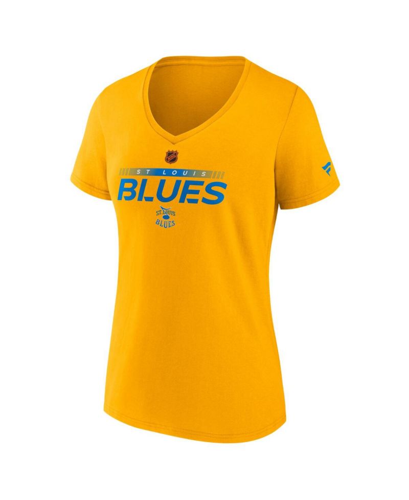 Women's Gold St. Louis Blues Special Edition V-Neck T-Shirt