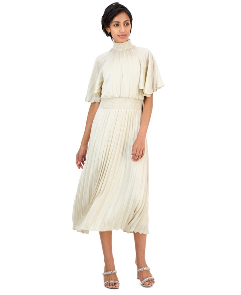 Women's Pleated Smocked Dress