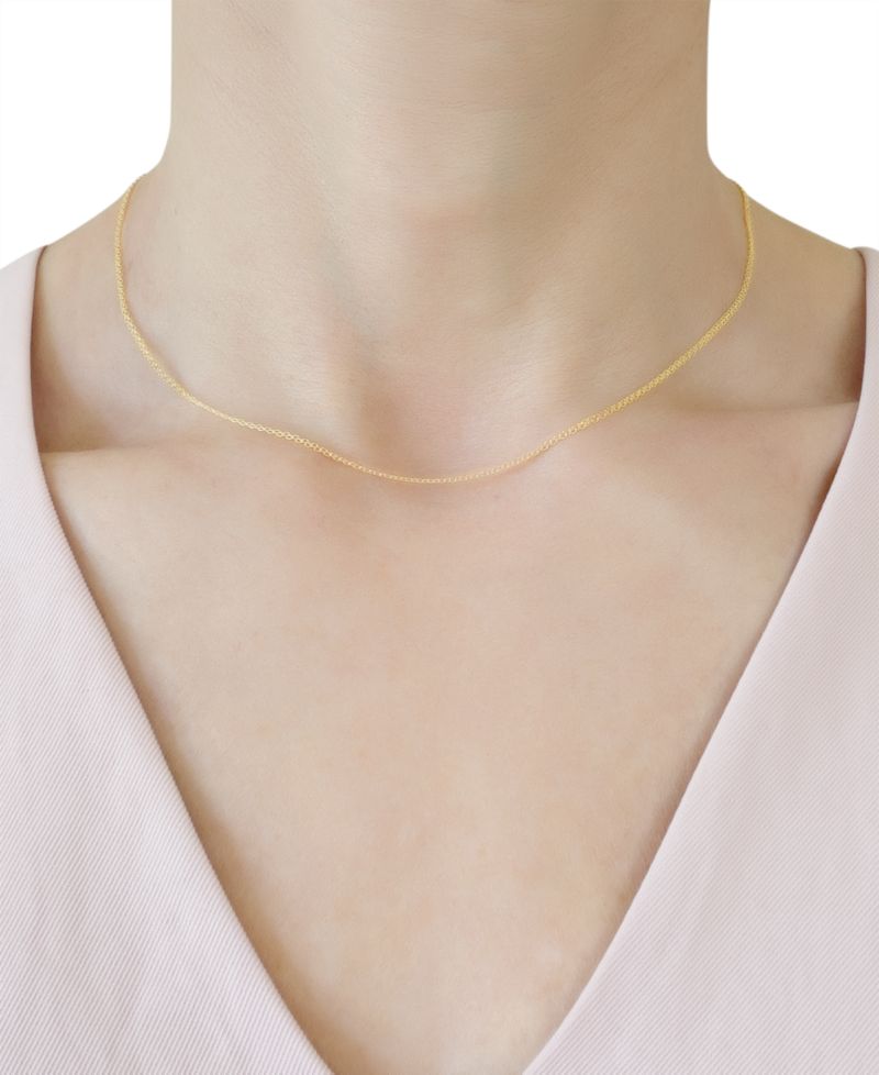 Bismark Link Chain Necklace (1-1/2mm) in 14k Gold Collection