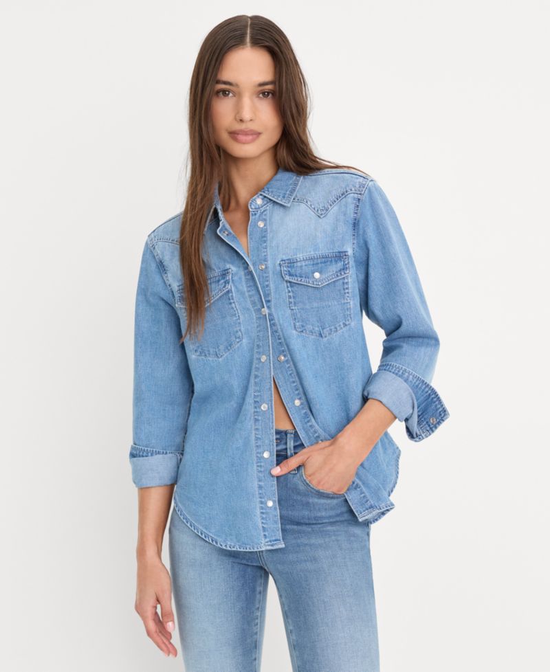 Women's Dolly Slim-Fit Long-Sleeve Denim Shirt
