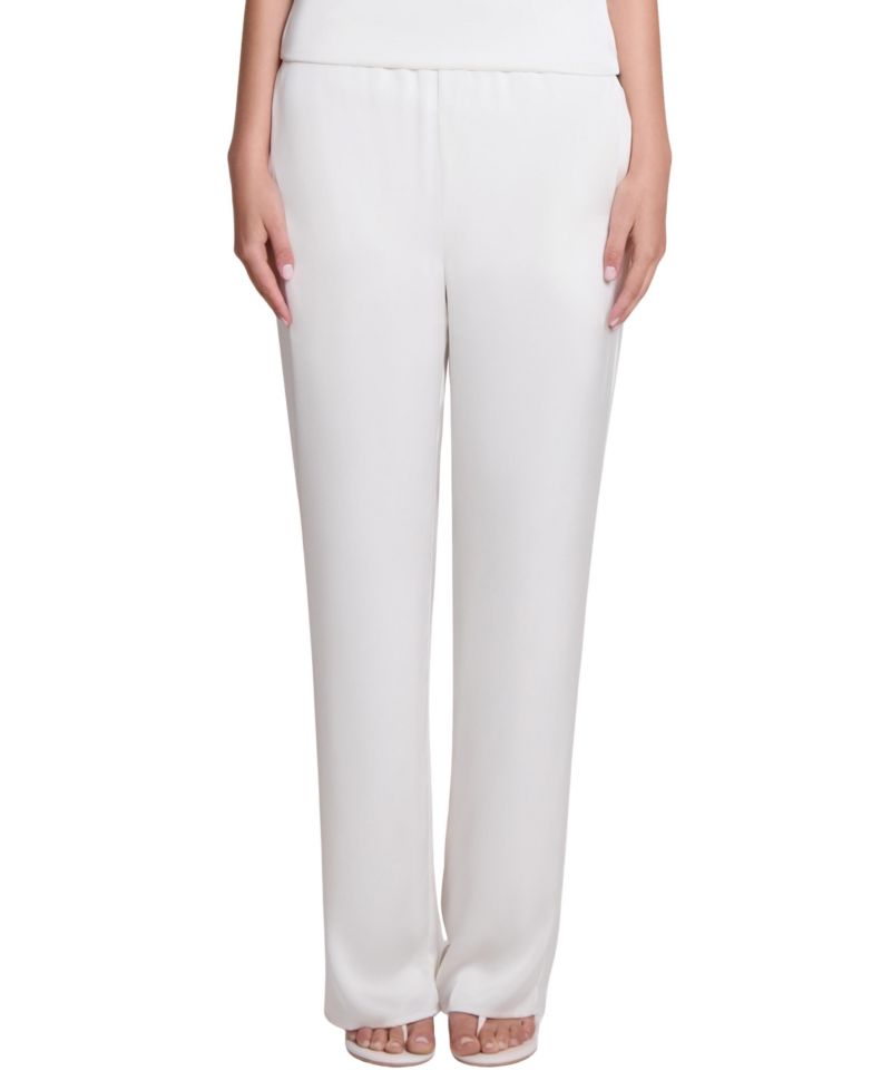Women's Soho High-Rise Satin Straight-Leg Pants