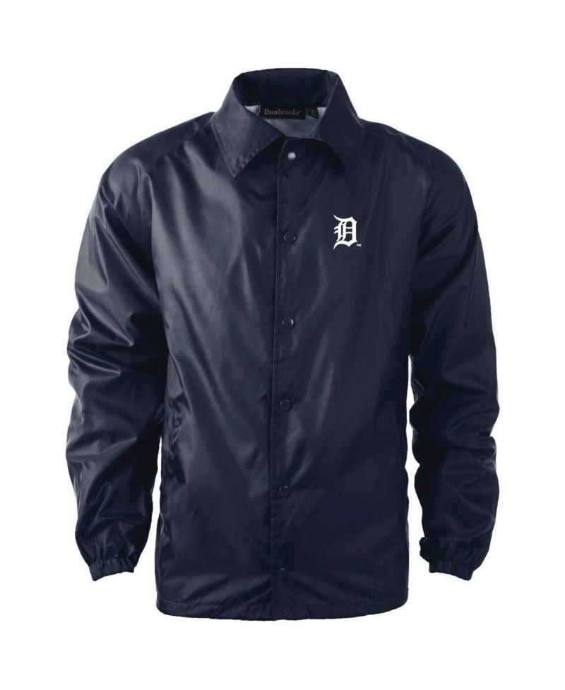 Men's Detroit Tigers Coach's Raglan Full-Snap Windbreaker Jacket